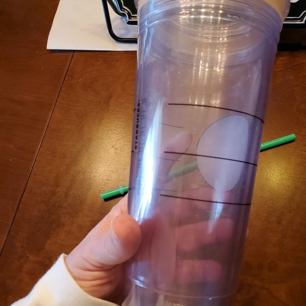 Starbucks 24oz Clear Siren Logo Cold Cup Tumbler